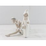 Lladro ballerina plus another girl figure carrying a basket