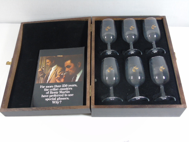 Boxed set of Remy Martin glasses