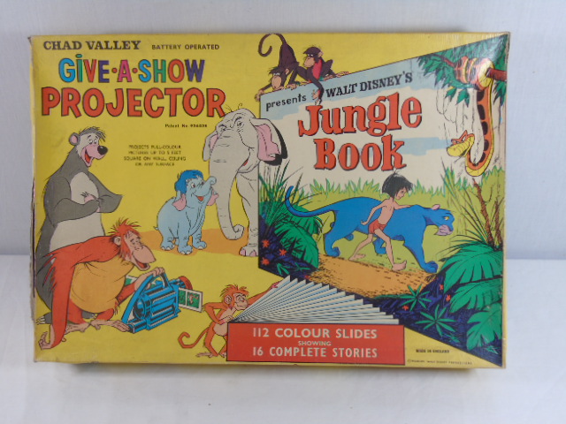 Boxed Give-a-Show projector and slides - The Jungle Book