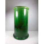 Green glazed umbrella / stick stand approx 19'' tall