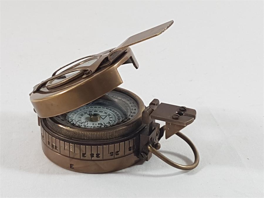 Brass compass