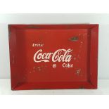 Metal vintage style Coca Cola tray