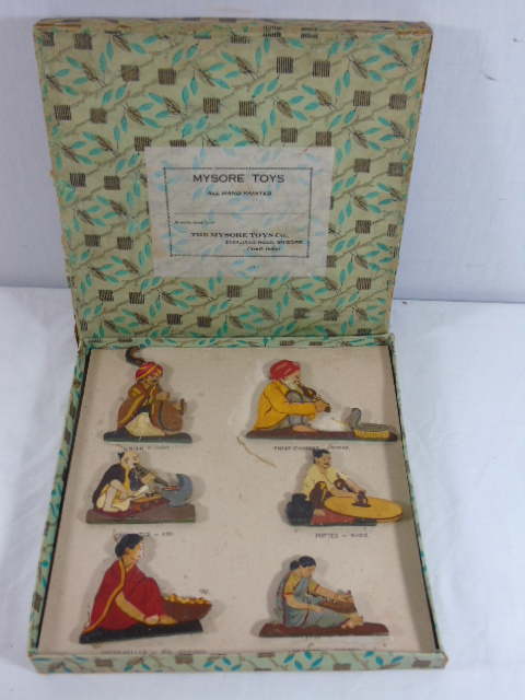 Boxed Mysore toy company painted figures