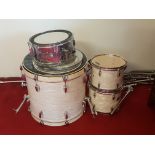 Part drum kit, skins, pedals, stands etc