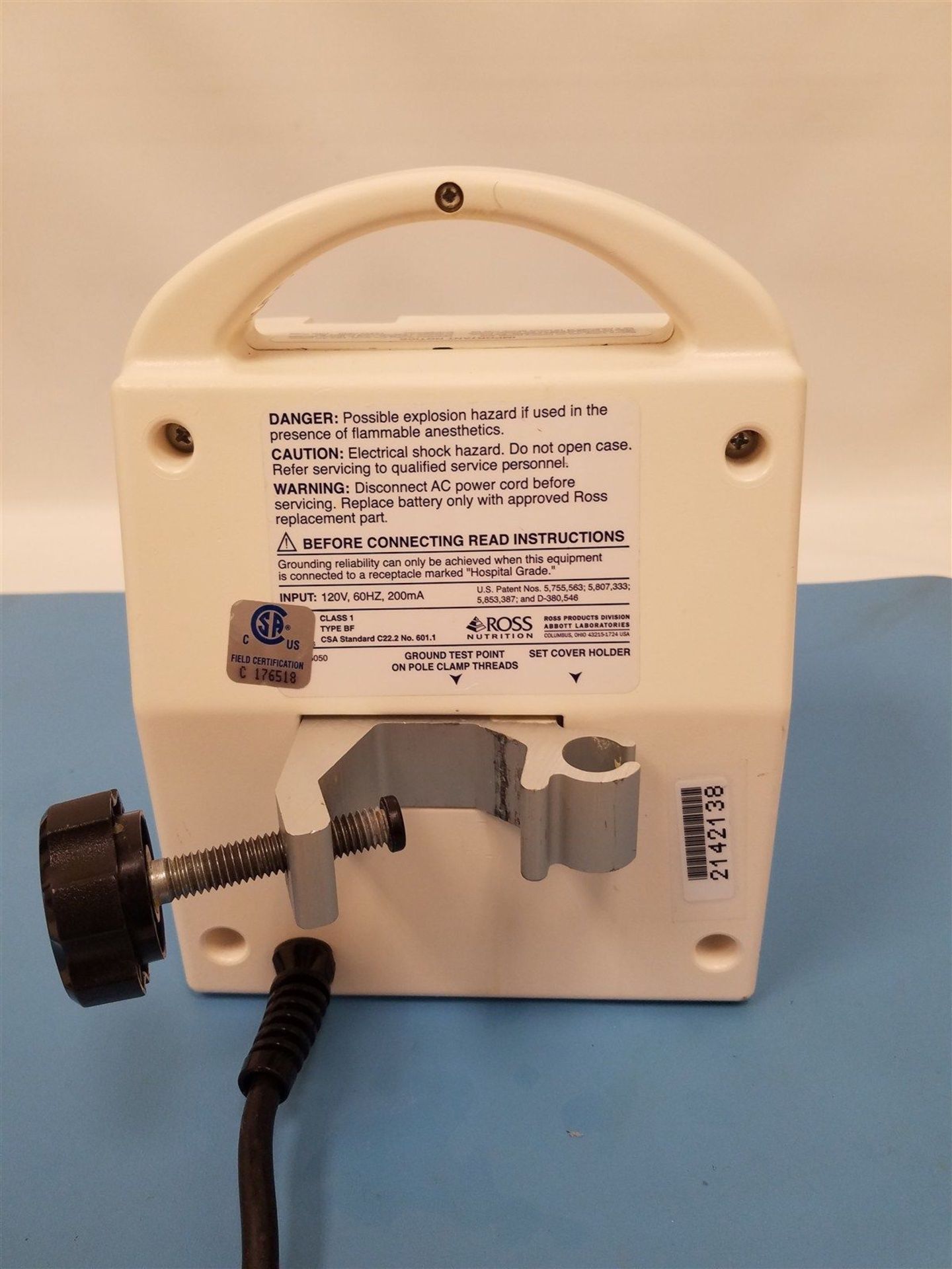 ABBOTT LABS ROSS PATROL ENTERNAL FEEDING PUMP - Image 2 of 2