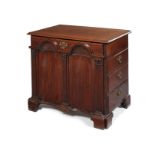 An unusual 18th century carved mahogany writing desk