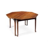 An early George III mahogany octagonal dining table possibly by Gillows