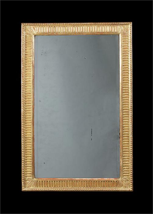 A George III carved giltwood mirror