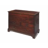 A George III mahogany mule chest