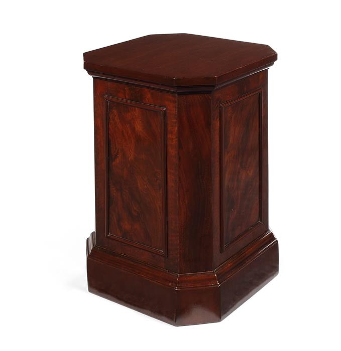 A George III mahogany display pedestal