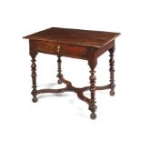 A William & Mary oak side table