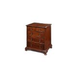 Miniature Furniture: A mid 18th century yew chest