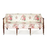 A late George III mahogany settee