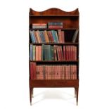 A Regency mahogany four-tier waterfall bookcase