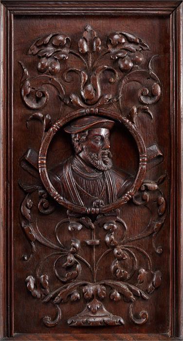 A French carved oak cupboard dressoir, late 19th century and incorporating some 16th century panels - Image 2 of 3