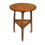 A George III elm two-tier cricket table