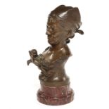 G.Siber, 'Mieux Tard Que Jamais', 1902, A patinated bronze possibly Peter Pan and Tinkerbell