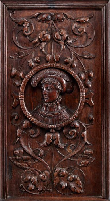 A French carved oak cupboard dressoir, late 19th century and incorporating some 16th century panels - Image 3 of 3