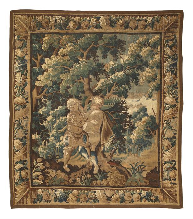 A Flemish Verdure tapestry, late 17th century