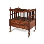 A Regency rosewood four-division Canterbury