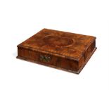 A small William and Mary olivewood oyster-veneered and crossbanded lace box