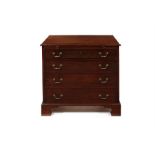 A small George III mahogany chest