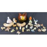 A quantity of miscellaneous ceramics to include Wade, Goebel, Robin, Royal Doulton Dinky Do HN 1678,