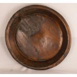 A 19th century treen carved dairy bowl.