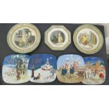 Four Beswick Royal Doulton Group collectors plates, no 6607, Christmas in Norway, 318 Christmas in