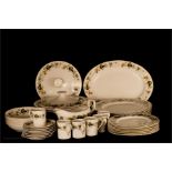 A Royal Doulton six place part dinner service, in the Larchmont pattern, T.C 1019.