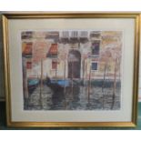 M.Wood, Resting Gondolas, limited edition print, 31/350, signed in pencil to the margin.