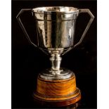 A silver trophy, The Crossways Bowling Club 1932,