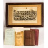 WWI collectables to include group photo/manuals to