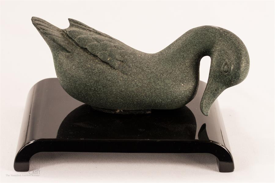 A Franklin mint bronze duck, The Imperial Mandarin