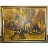 A large print depicting abstract Gothic style imag