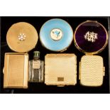 A group of vintage compacts to include Stratton, H