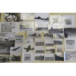 WWI photographs, depicting aircraft including Barr