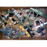 Die Cast model aeroplanes including labelled stand
