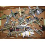 Die Cast model aeroplanes including labelled stand