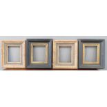 Two pairs of picture frames, one pair ebonised, th