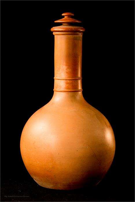 A rare Wedgwood terracotta jar and cover, of ovoid