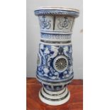 A Doulton Lambeth style vase.