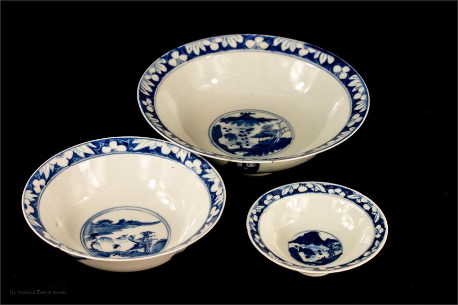 Three 19th century Chinese bowls.