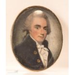 A minature portrait of Thomas Jefferson, 19th cent