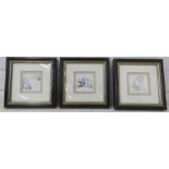 Three Winnie the Pooh prints.