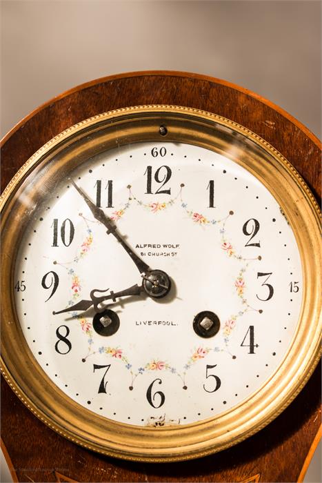 A 19th century mahogany mantle clock, Alfred Wolf, - Image 3 of 3