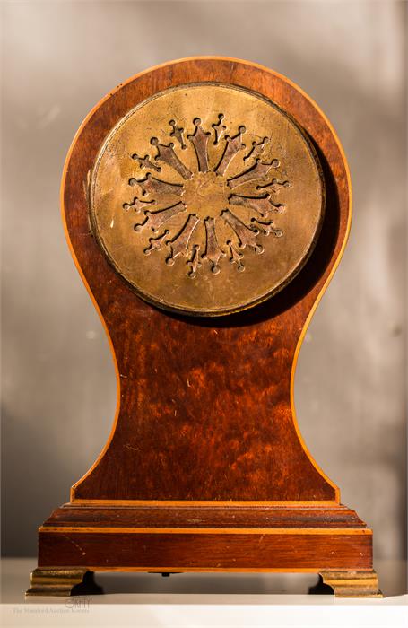 A 19th century mahogany mantle clock, Alfred Wolf, - Image 2 of 3