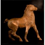 A Studio pottery terracotta horse.