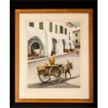 Guy Marson (1906-1973): donkey & cart, a Nottingha