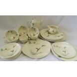 A Royal Doulton part dinner/coffee set, The Coppic